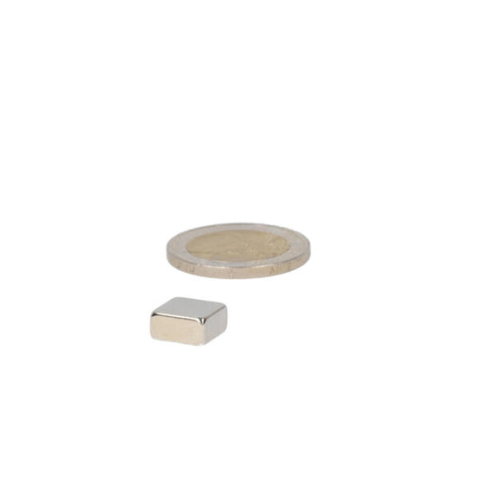 Neodymium Blokmagneet 10x10x5 mm, N50 - Magneten Special