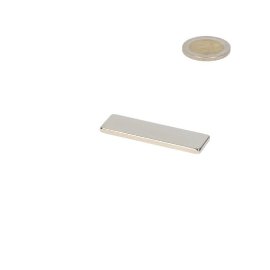 Neodymium Blokmagneet 50x15x3 mm – N45 - Magneten Special