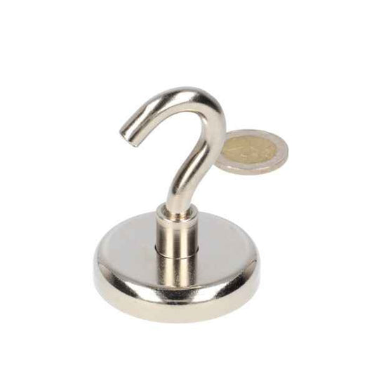 Haakmagneet 48 x 12 x 9 mm – Neodymium N40 magneet in stalen behuizing