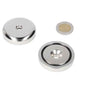 Potmagneet 48 x 10.5 mm, met boor-/verzinkgat