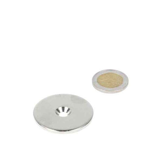 Ring 40 x 11 x 5,5 x 3 mm met boor-/verzinkgat (staal -LET OP – geen magneet)