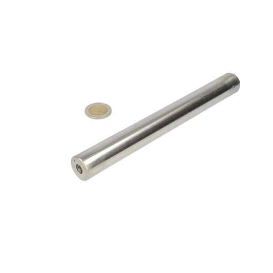 Filtermagneet 22x200mm rvs met magnetische oplossing van neodymium met gepolijste metalen finish voor metalen deeltjes