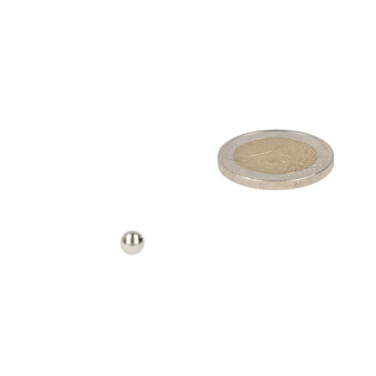 Kogelmagneet 5 mm kleine glanzende zilveren bal ideaal voor creatieve projecten en magnetische behoeften