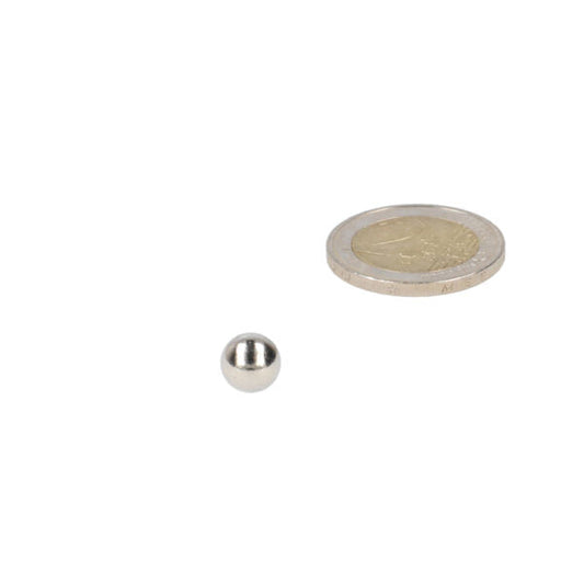 Kogelmagneet 8 mm kleine glanzende zilveren bol met sterke magnetische kracht voor veelzijdig gebruik