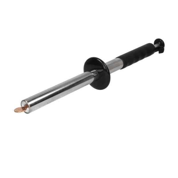 Magneetstaaf grijper 300 mm met zwart handvat, metalen zilveren schacht en koperen punt voor kleine metalen intensief gebruik