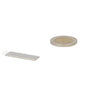 Zilverkleurige neodymium blokmagneet 30x10x1 mm met zelfklevende strip voor diverse toepassingen