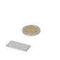 Rechthoekige zilveren neodymium blokmagneet 30x15x2 mm n42 met glad gepolijst oppervlak