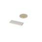 Neodymium blokmagneet 40x15x3 mm met een zilveren, gepolijste metalen oppervlakte en sterke magnetische kracht