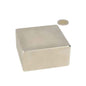 Neodymium blokmagneet 80x80x40 mm n50 in zilver met een krachtige magneet en een breed scala toepassingen
