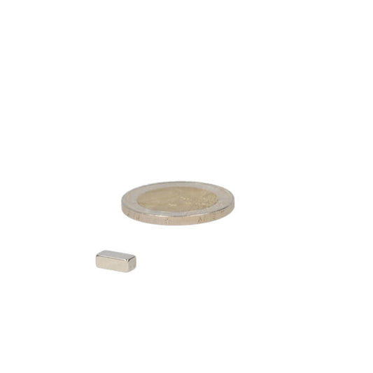 Zilveren neodymium blokmagneet 8x4x3 mm n50 als krachtige magneet voor diverse toepassingen