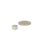 Zilverkleurige vierkante neodymium kubusmagneet 08 mm met sterke aantrekkingskracht en duurzaam materiaal