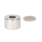 Silveren ringmagneet 30 x 12 x 20 mm met centrale opening en gepolijste metalen afwerking als betrouwbare veelzijdige magneet