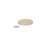 Silverkleurige schijfmagneet 10 x 0,9 mm met een krachtige neodymium magneet en een glad metalen oppervlak