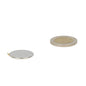 Silverkleurige schijfmagneet 22 x 1 mm met zelfklevende rand van neodymium voor sterke magnetische eigenschappen en industriële toepassingen
