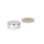 Schijfmagneet 25 x 10 mm neodymium magneet met zilveren cilindrisch reflecterend oppervlak voor magnetische behoeften