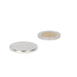 Zilverkleurige schijfmagneet 30 x 3 mm van neodymium met krachtige hechting voor professioneel gebruik