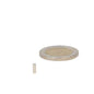 Zilverkleurige cilindervormige neodymium staafmagneet 2 x 6 mm naast euro voor schaal als veelzijdige oplossing