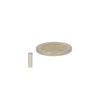 Kleine cilindrische hoogwaardige neodymium magneet staafmagneet 3 x 15 mm met zilveren metallic afwerking