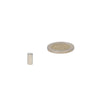 Hoogwaardige neodymium magneet staafmagneet 5 x 10 mm zilver cilindrisch van hoogwaardige neodymium