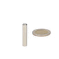 Silver hoogwaardige neodymium magneet staafmagneet 6 x 30 mm met gladde gepolijste oppervlakte en afgeronde uiteinden