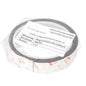 Zelfklevende neodymium magneetband 20x1000mm zwart met witte 3m label verpakt voor krachtige bevestiging